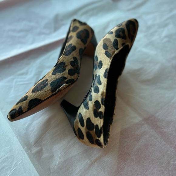 EUC VTG 70s Philip Joseph sz 38 calfskin leopard spring Caledonia Toronto - Picture 8 of 10